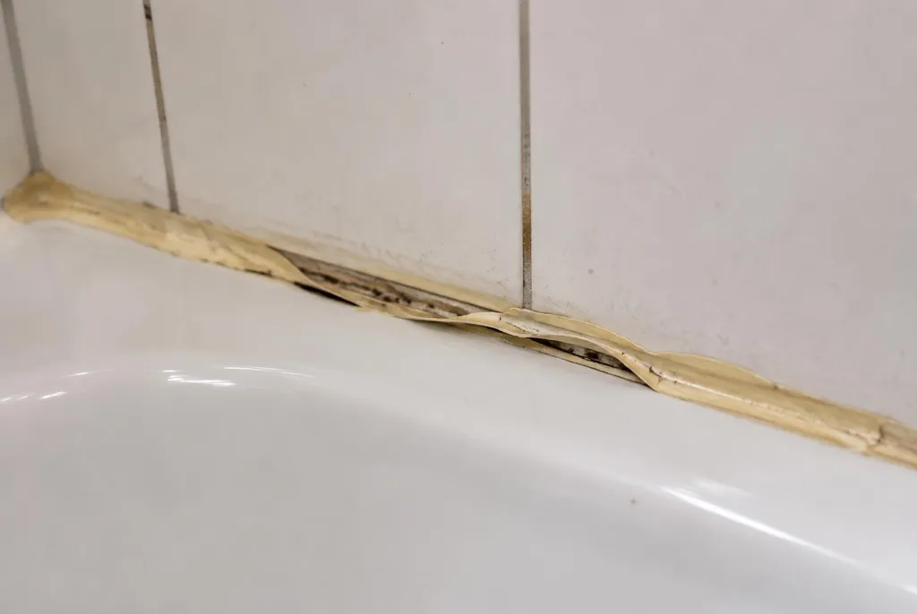Kitbedrijf Bunschoten – loslatende kit naast het bad